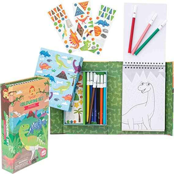 Colouring Set - Dinosaur